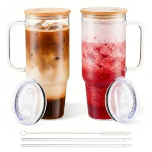 40oz. Glass Tumbler Set