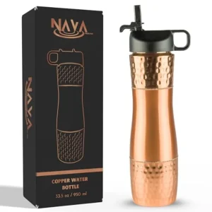 Ayurvedic Copper Bottle with Straw
